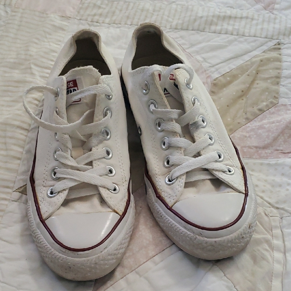 Converse White Canvas Sneakers